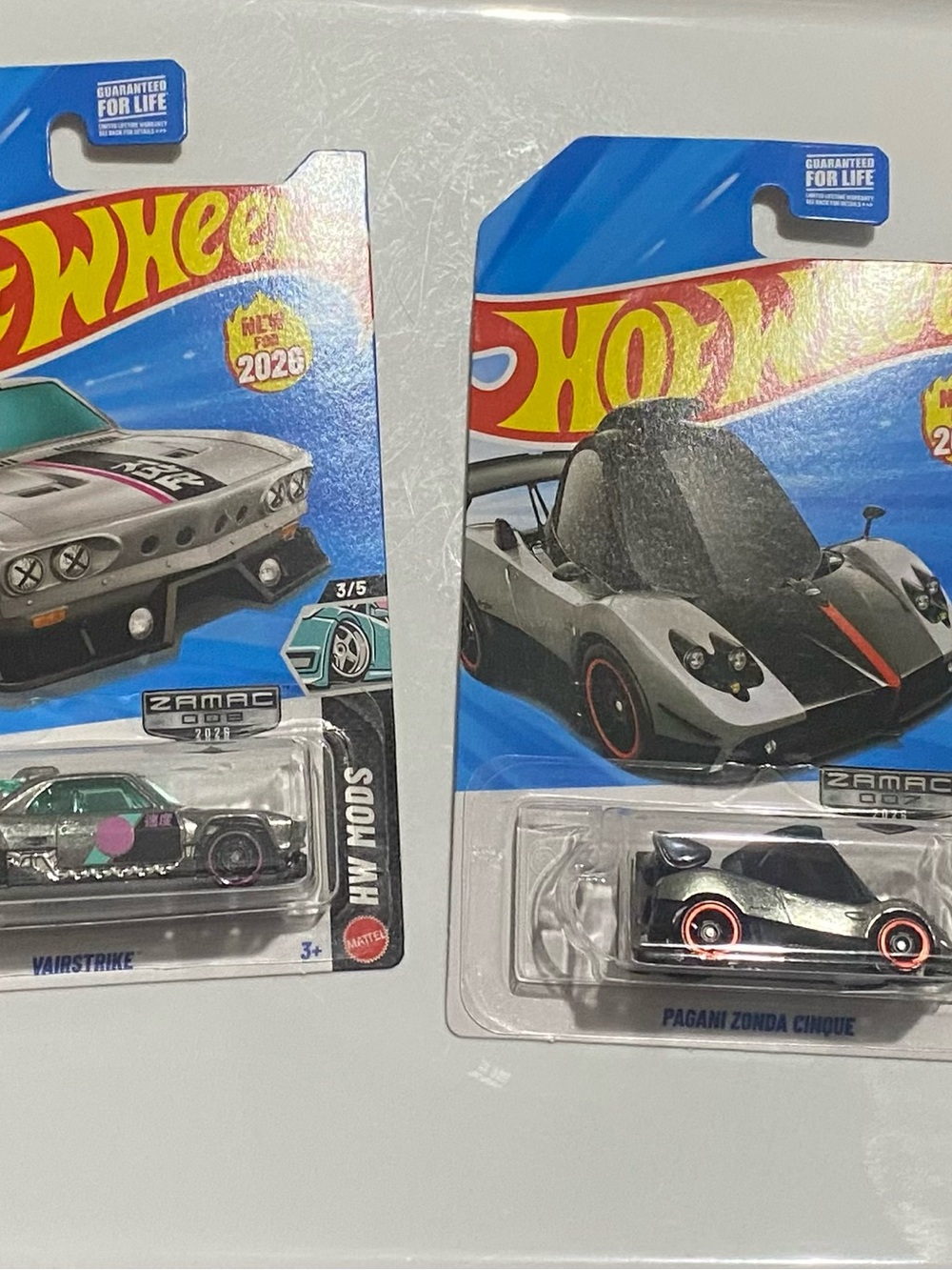 Zamac Pagani Zonda Cinque Silver Die-Cast Toy Car